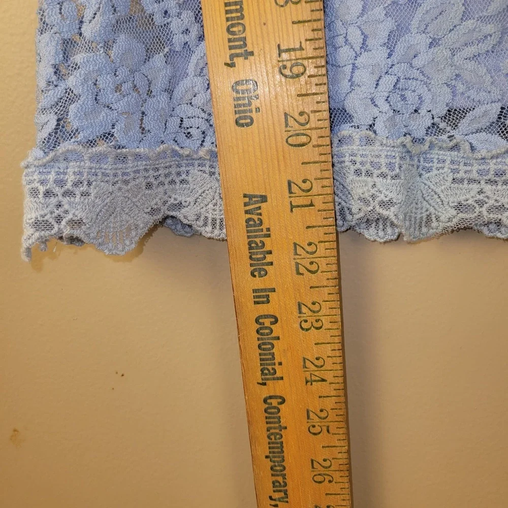 Girls Blue Floral Lace Dress‎ Size 130 US 7 8 Party Easter Wedding